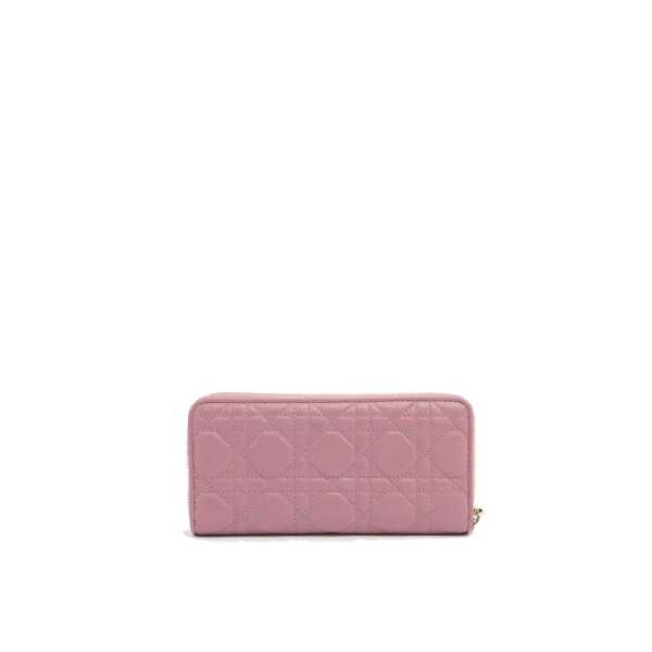 Portofele Dior Dior Lady Dior Leather Wallet Pink Femei (BM 16741944) 2