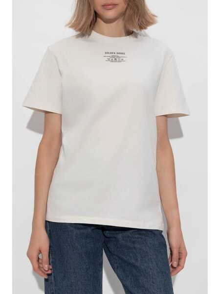 Tricouri Golden Goose Golden Goose Journey Tshirt Clothing WHITE Femei (BM 16743999) 3