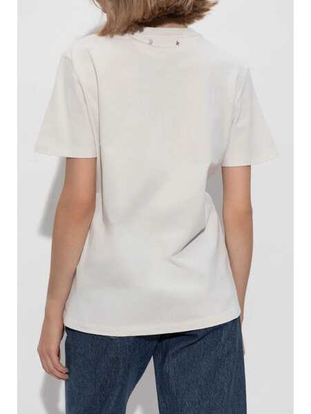 Tricouri Golden Goose Golden Goose Journey Tshirt Clothing WHITE Femei (BM 16743999) 4