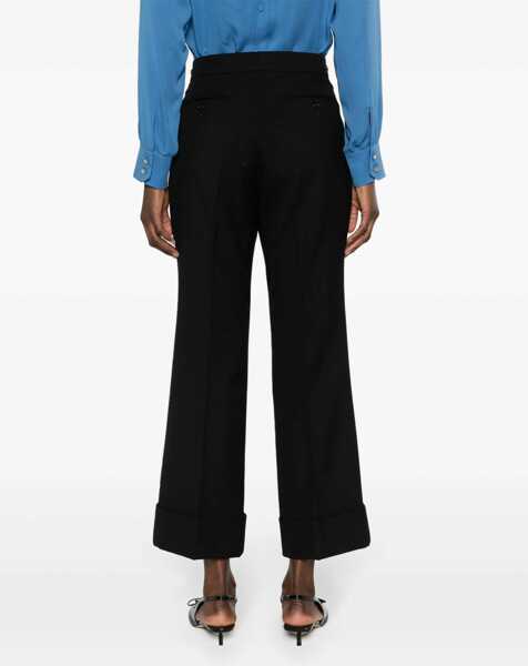 Pantaloni casual Gucci Wool Pants BLACK Femei (BM 16744779) 4