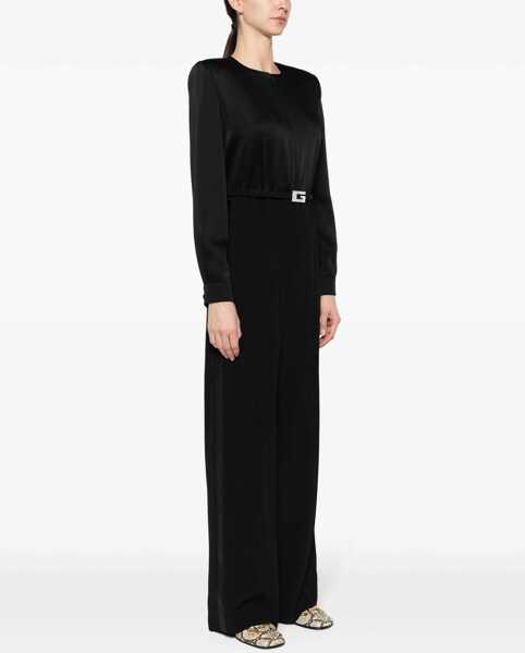 Salopete Gucci Viscose Jumpsuit With Belt BLACK Femei (BM 16744782) 3