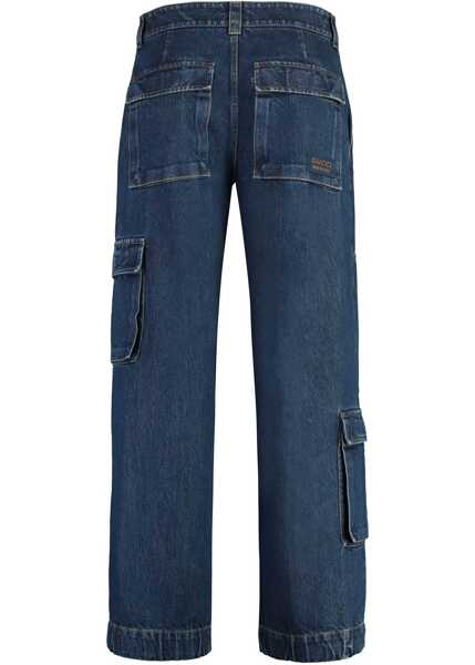 Blugi drepti Gucci Denim Pants With Gucci Label BLUE Barbati (BM 16744788) 5