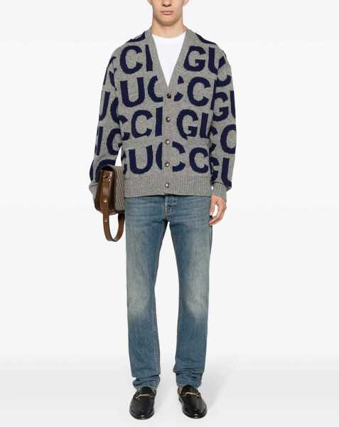 Cardigane Gucci Cardigan With Gucci Inlay GREY Barbati (BM 16744794) 2