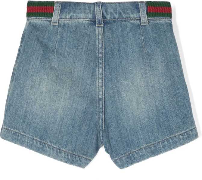 Pantaloni scurti Gucci B Bermuda Organic Denim BLUE Baieti (BM 16744800) 2