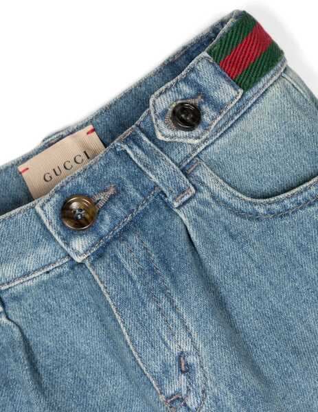 Pantaloni scurti Gucci B Bermuda Organic Denim BLUE Baieti (BM 16744800) 3