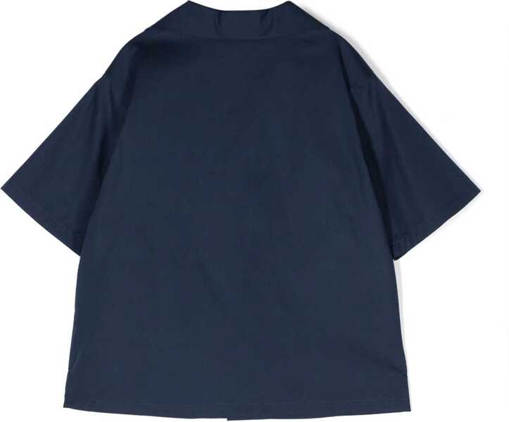 Camasi casual Gucci J Ss Shirt Stretch Cotton Poplin BLUE Baieti (BM 16744833) 2