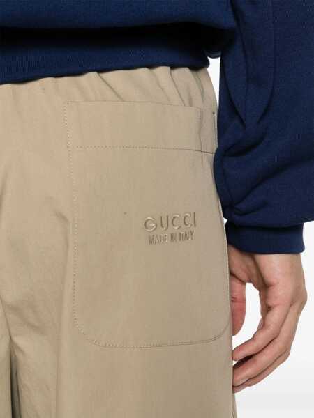 Pantaloni casual Gucci Heavy Cotton Poplin Pants BROWN Barbati (BM 16744845) 5