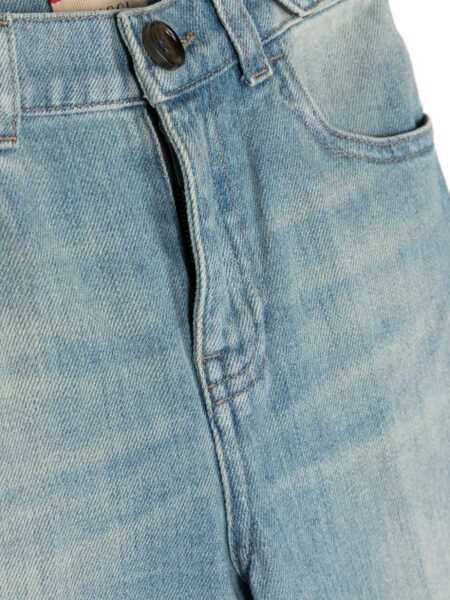 Pantaloni casual Gucci J Pants Organic Denim BLUE Baieti (BM 16744854) 3