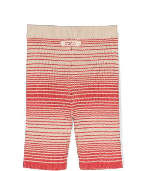 Pantaloni scurti Gucci B Bermuda Co Rib St W/Stripes RED Baieti (BM 16744866) 2