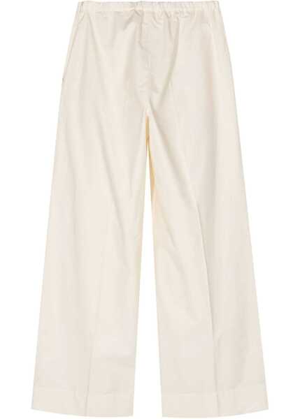 Pantaloni casual Moncler Poplin Pants WHITE Femei (BM 16744902) 2