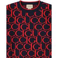 Pulovere casual pentru Fete - Pulovere casual Gucci J L/S Crew Neck Wo Gucci Jacqu/ Ultramarine/Red RED Fete (BM 16747950) - B-mall.ro