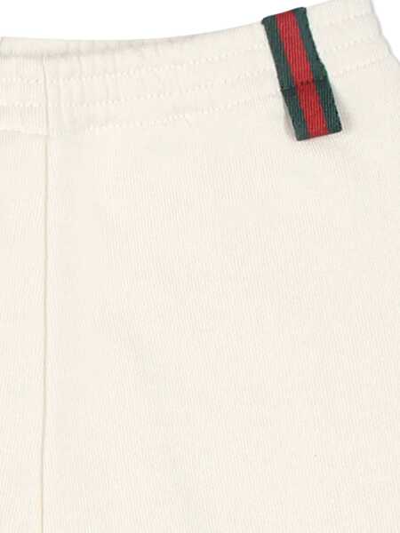 Pantaloni casual Gucci B Pants Flt Ctn Jrs W/Ribbon/ White/Mix MULTICOLOUR Baieti (BM 16747974) 3