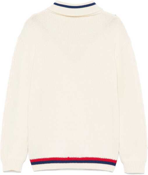 Tricouri Polo Gucci J L/S Polo Neck Wo Cable And/ White/Blue/Red MULTICOLOUR Fete (BM 16747986) 2