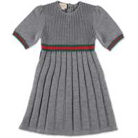 Rochii casual J S/S Dress Wo Rib St/Grey/ Green/Red Fete