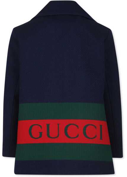 Pulovere casual Gucci J Db Caban Gucci Web Placed Wo/ Blue/Mc MULTICOLOUR Fete (BM 16748070) 2