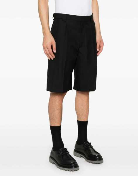Pantaloni scurti Gucci Wool Blend Twill Shorts BLACK Barbati (BM 16748124) 3