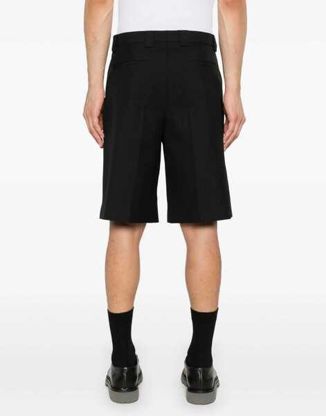 Pantaloni scurti Gucci Wool Blend Twill Shorts BLACK Barbati (BM 16748124) 4