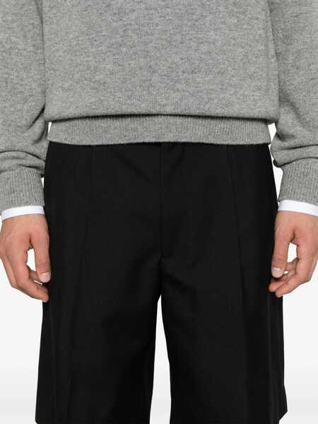Pantaloni scurti Gucci Wool Blend Twill Shorts BLACK Barbati (BM 16748124) 5