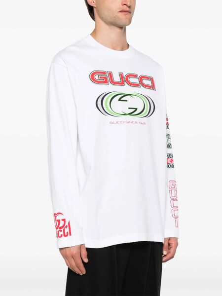 Tricouri Gucci Jersey T-Shirt WHITE Barbati (BM 16748127) 3