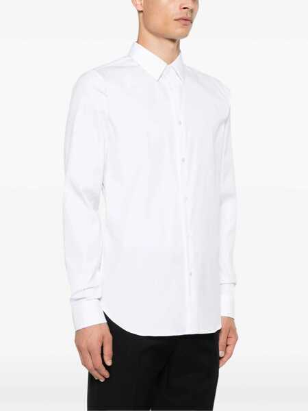Camasi casual Gucci Stretch Cotton Poplin Shirt WHITE Barbati (BM 16748175) 3