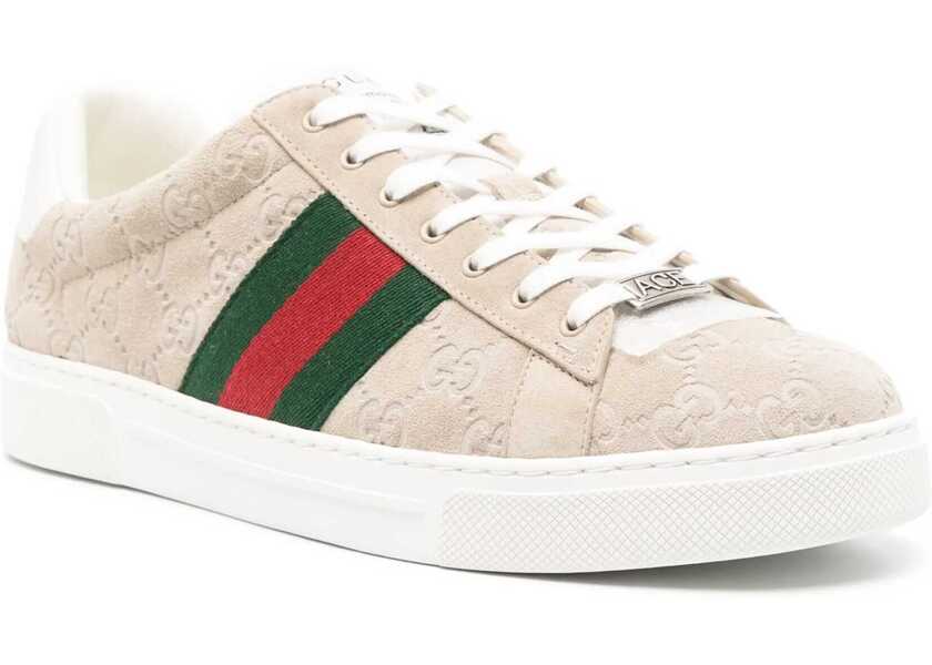 Sneakers Gucci Gucci Ace Sneaker With Web Detail BEIGE Barbati (BM 16748181) 2