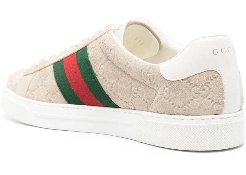 Sneakers Gucci Gucci Ace Sneaker With Web Detail BEIGE Barbati (BM 16748181) 3