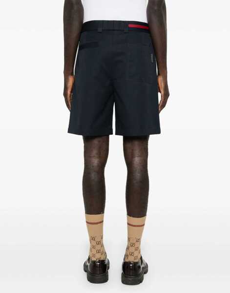 Pantaloni scurti Gucci Web Ribbon Shorts BLUE Barbati (BM 16748223) 4