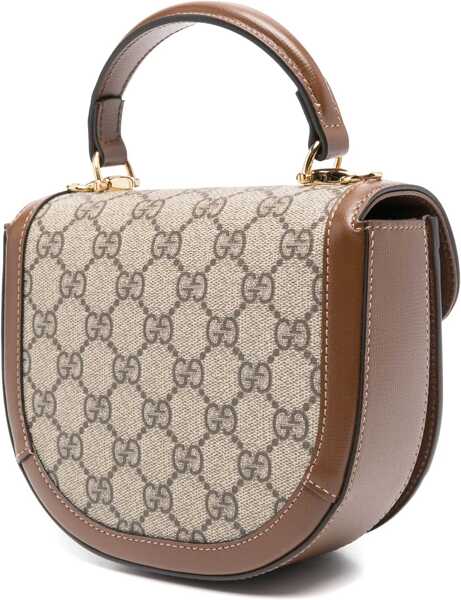 Genti de mana Gucci Handbag Horsebit 1955 Mini BROWN Femei (BM 16748229) 3