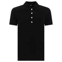 Tricouri Polo Balmain "Tonal Monogram" Polo Shirt Barbati