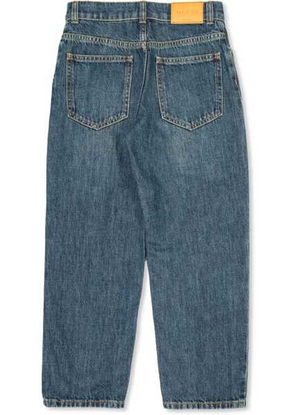 Pantaloni casual Gucci Ju Pants Eco Washed Denim/ Dark Blue/Mix DENIM Baieti (BM 16749465) 2