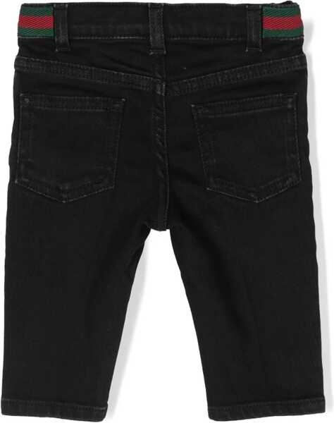 Pantaloni casual Gucci B Pants Black Denim/Black/Mix DENIM Baieti (BM 16749486) 2