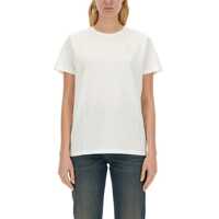 Imbracaminte Isabel Marant Dama - Tricouri Isabel Marant Aby White Crewneck T-Shirt With Small Logo Print Woman Isabel Marant toile WHITE Femei (BM 16750958) - B-mall.ro