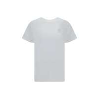 Tricouri 'Aby' White Crewneck T-Shirt With Small Logo Print Woman Isabel Marant Étoile Femei
