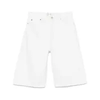 Pantaloni casual 'The Boy Short' White Shorts With Belt Loops In Denim Woman Femei
