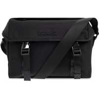 Genti tip postas DSQUARED2 Black Shoulder Bag In Polyamide With Spacious Compartment