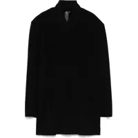 Rochii scurte Black Mini Slim Dress With Front Zip Femei