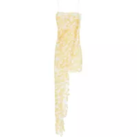 Imbracaminte CHRISTOPHER ESBER Dama - Rochii scurte CHRISTOPHER ESBER Mini Dress In Yellow Floral Lace With Adjustable Straps SIGNAL YELLOW Femei (BM 16751301) - B-mall.ro