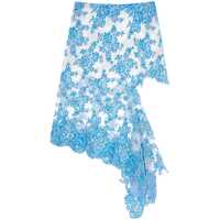 Imbracaminte CHRISTOPHER ESBER Dama - Fuste scurte CHRISTOPHER ESBER Asymmetrical Blue Floral Cotton Lace Skirt BOSTON BLUE Femei (BM 16751304) - B-mall.ro