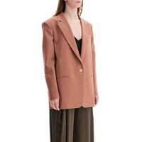 Sacouri Elegant Dark Pink Synthetic Blazer Femei