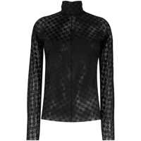 Camasi Forte_Forte Damier Lace Shirt Clothing Femei
