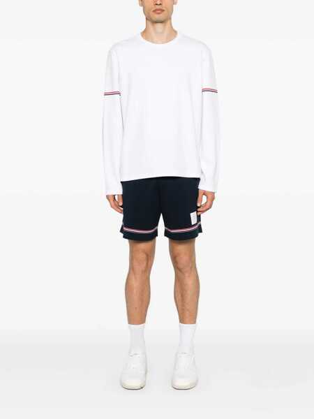 Tricouri Thom Browne Thom Browne Rugby T-Shirt WHITE Barbati (BM 16757126) 2