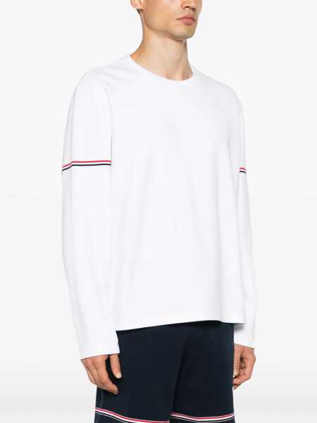 Tricouri Thom Browne Thom Browne Rugby T-Shirt WHITE Barbati (BM 16757126) 3