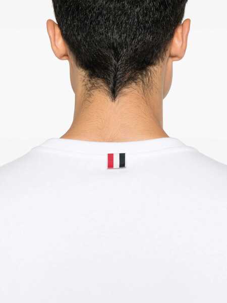 Tricouri Thom Browne Thom Browne Rugby T-Shirt WHITE Barbati (BM 16757126) 5