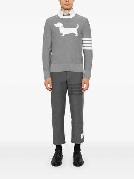 Pulovere Thom Browne Thom Browne 4-Bar Hector Sweater GRAY Barbati (BM 16757135) 2