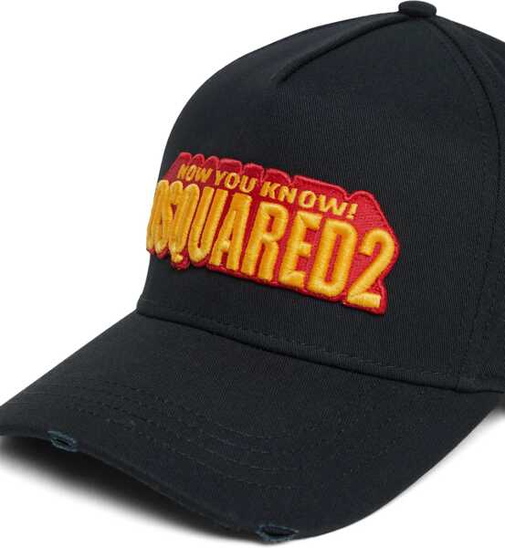 Sepci DSQUARED2 Baseball Hat With Logo BLACK Barbati (BM 16758489) 3