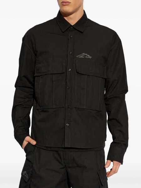 Camasi casual DSQUARED2 Icon Ripstop Shirt BLACK Barbati (BM 16758546) 3