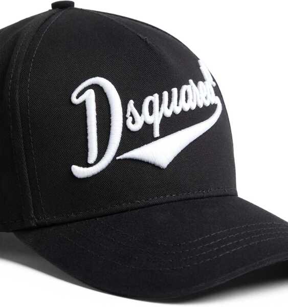 Sepci DSQUARED2 Baseball Hat With Logo BLACK Barbati (BM 16758555) 3