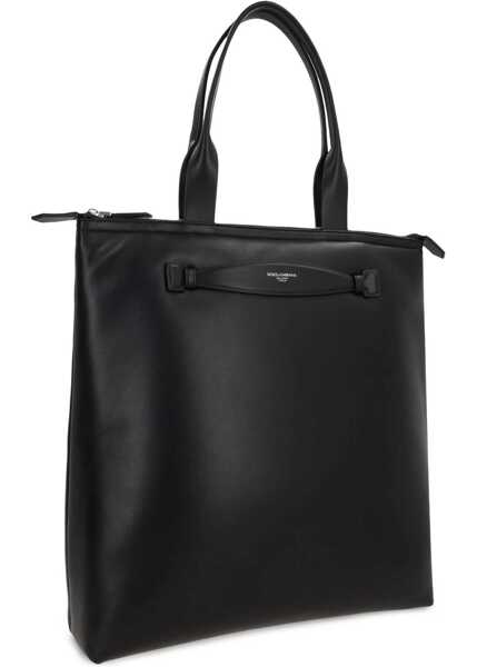 Genti de mana Dolce & Gabbana Leather Shopping Bag BLACK Barbati (BM 16759128) 3