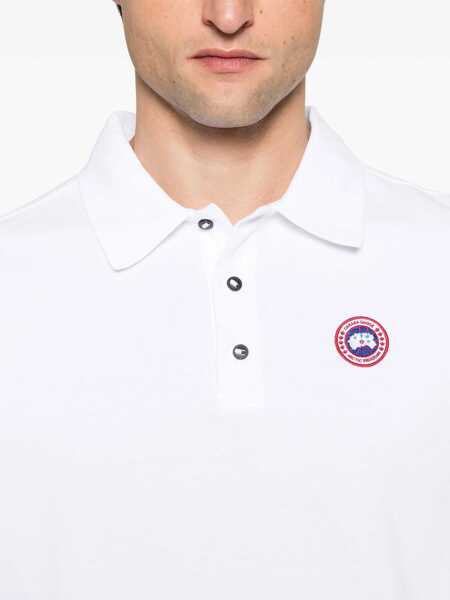 Tricouri Polo CANADA GOOSE Polo With Logo WHITE Barbati (BM 16759188) 4