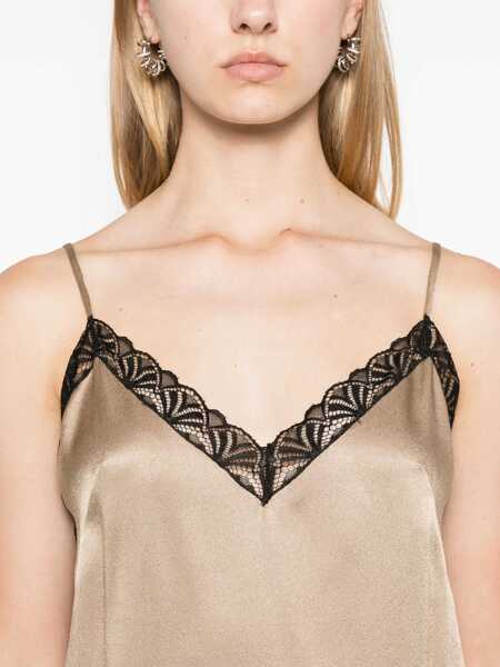 Topuri Alberta Ferretti Top Beige Femei (BM 16759373) 5